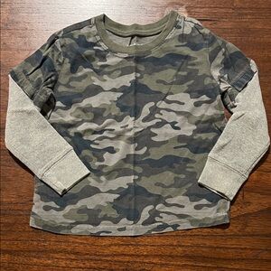 Jumping Beans Green Camo Long Sleeve Tee